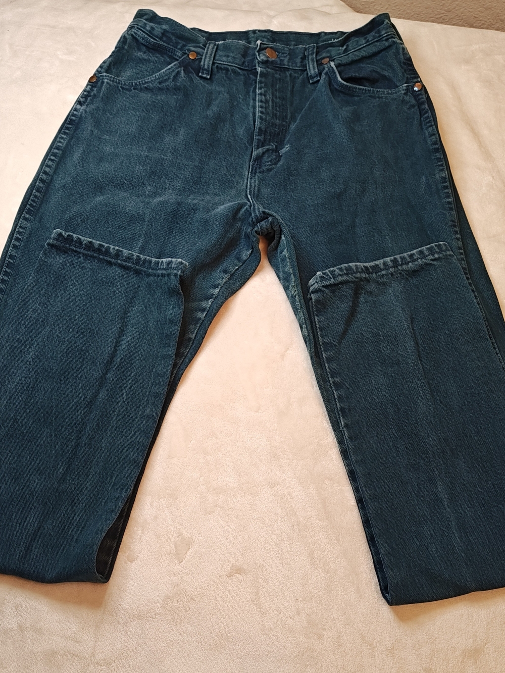 Y2K Dark Teal Wrangler Carpenter Jeans 11x34